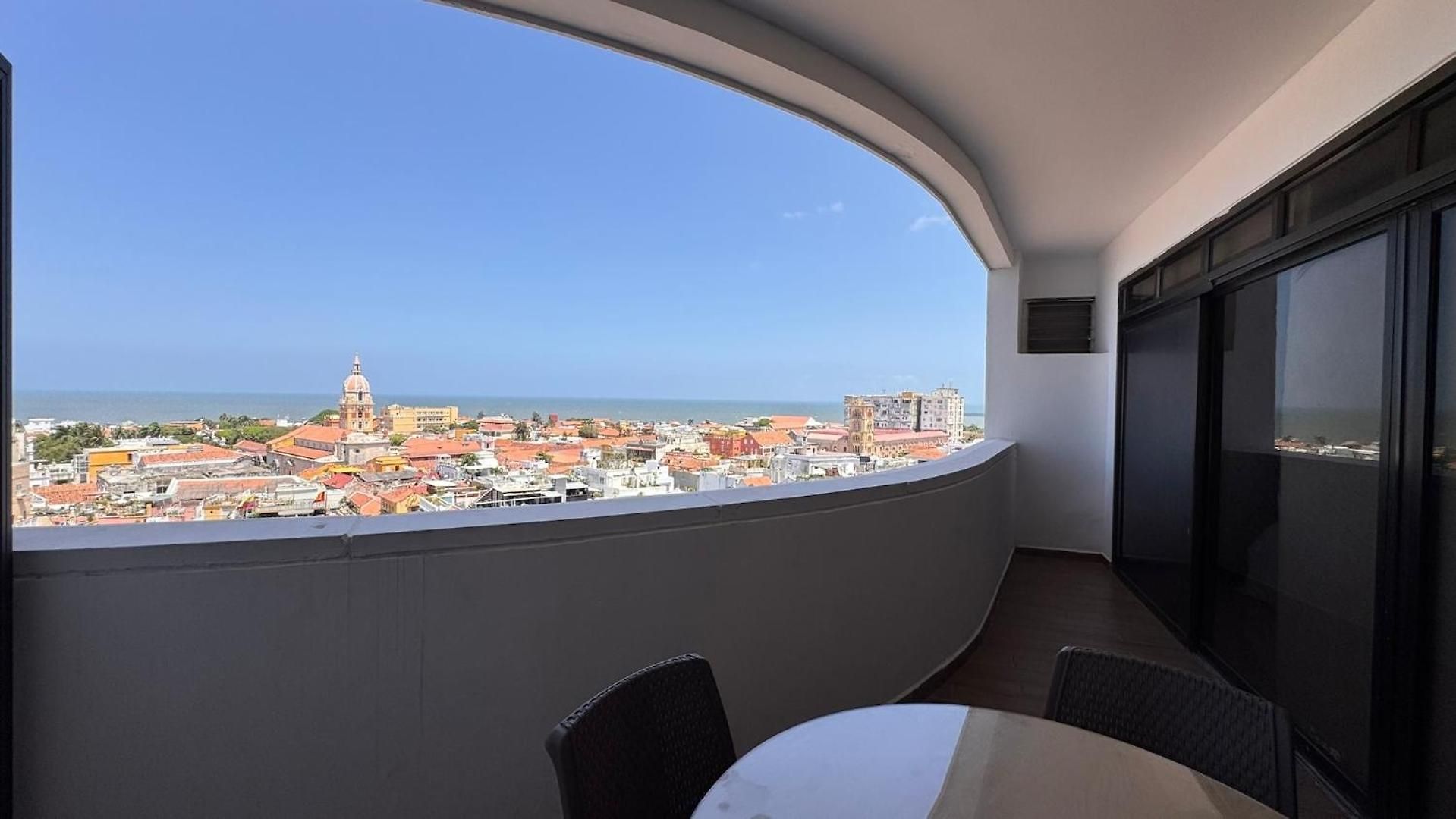Iconic Clock Tower View - Balcony - Downtown Loft Cartagena