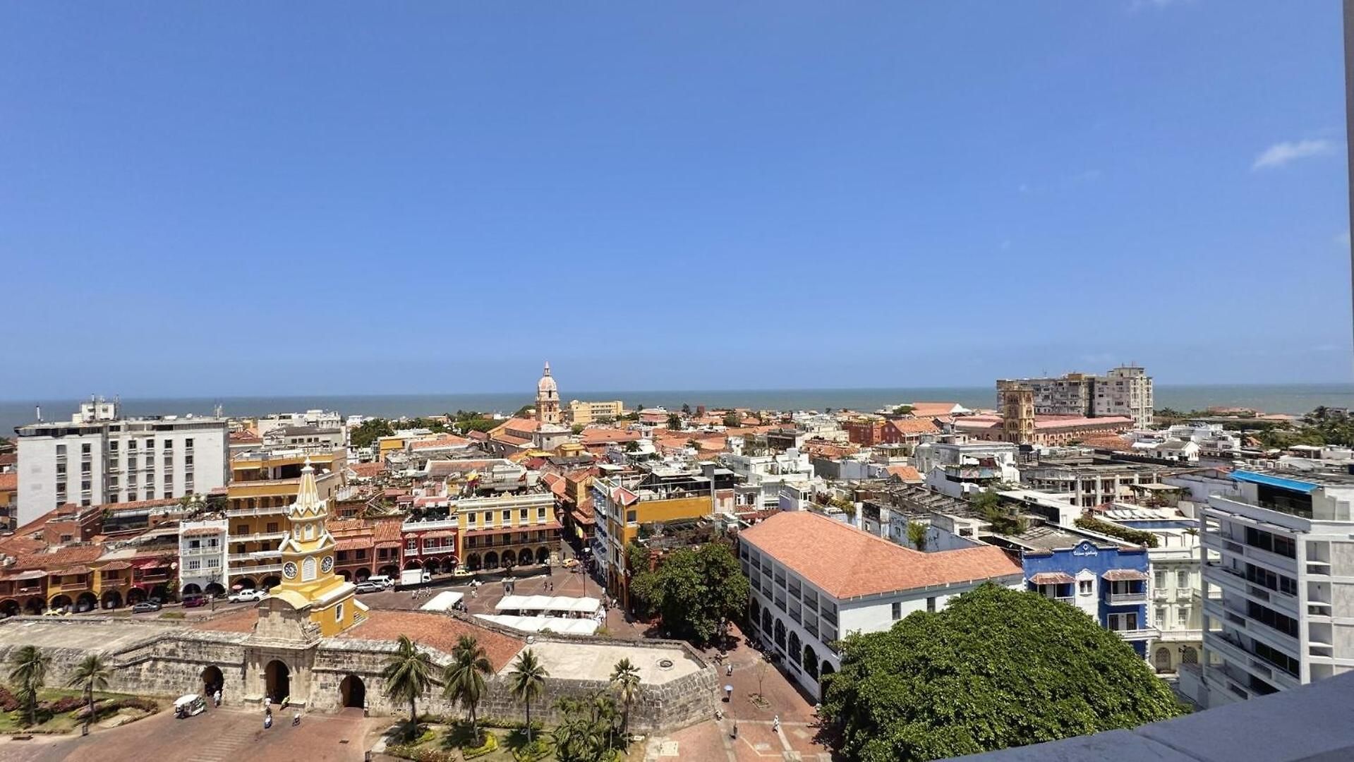 Iconic Clock Tower View - Balcony - Downtown Loft Cartagena
